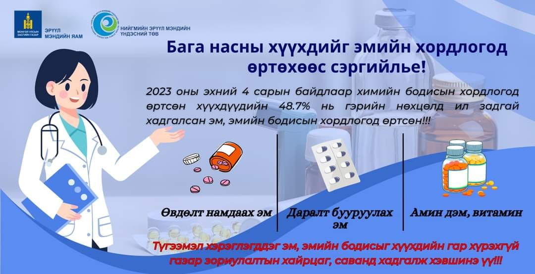 👶Бага насны хүүхдийг эмийн хордлогод өртөхөөс сэргийлье‼️